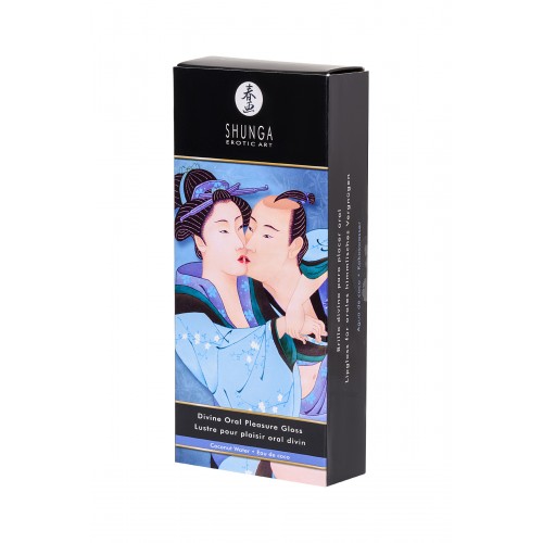 Блеск для губ Shunga «Божественное удовольствие», эффект тепла, прохлады и покалывания, кокосовая вода, 10 мл