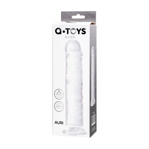 Фаллоимитатор A-Toys by TOYFA Auri, TPE, прозрачный, 20 см