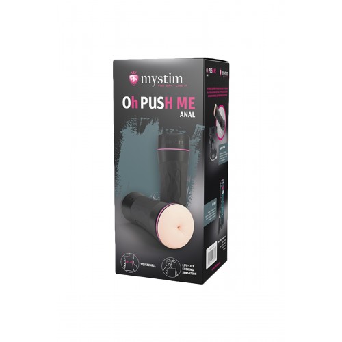 Мастурбатор Mystim OH PUSH ME Anal,TPE, телесный, 21,5 см