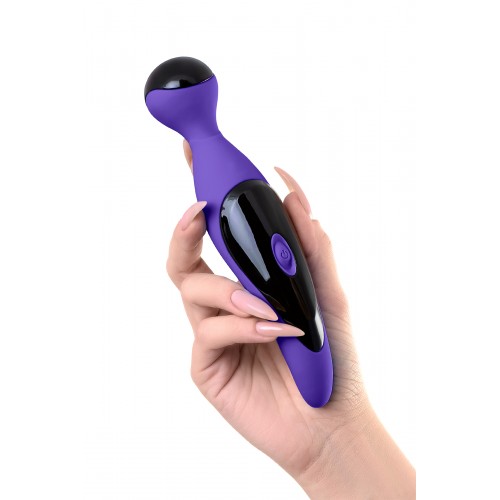 Вибростимулятор L'EROINA by TOYFA Cosmy, 7 режимов вибрации, силикон, фиолетовый, 18,3 см, Ø 3,6 см