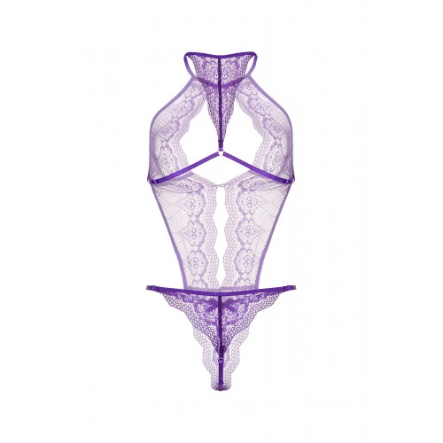 Боди Candy Girl London кружевное, фиолетовое, OS