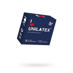 Презервативы Unilatex Extra Strong №3 гладкие (иной угол)