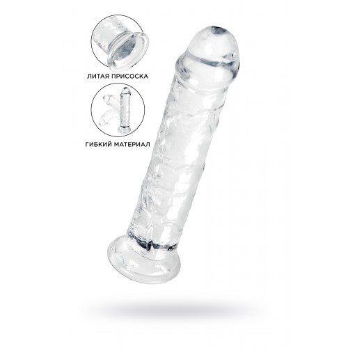 Фаллоимитатор A-Toys by TOYFA Auri, TPE, прозрачный, 20 см