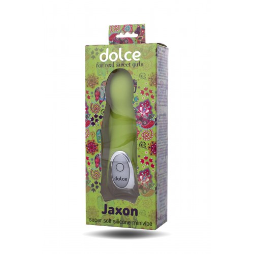 Вибратор TOYFA Dolce Jaxon, силикон, зеленый, 12,5см
