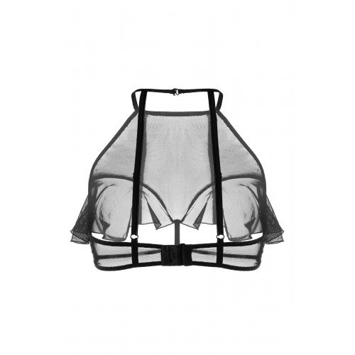 Эротический бралетт Erolanta Karen с открытой грудью, черный (50-52)