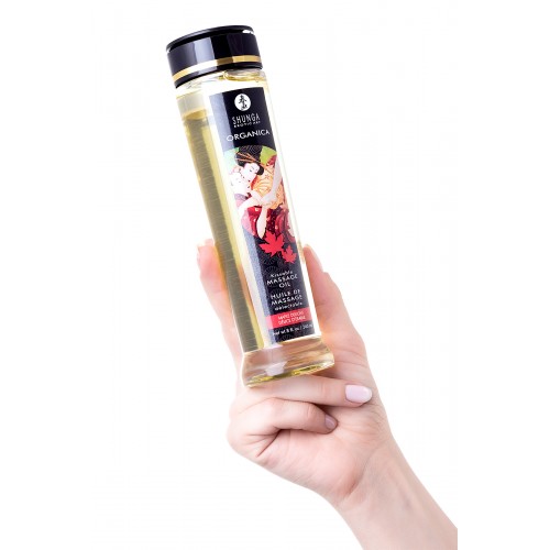 Масло для массажа Shunga Organica Maple Delight, натуральное, возбуждающее, с ароматом кленового сиропа, 250 мл