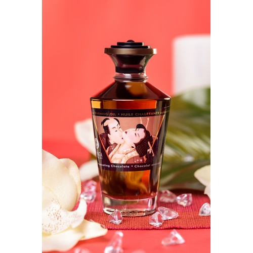 Масло для массажа Shunga Intoxicating Chocolate, разогревающее, с ароматом шоколада, 100 мл