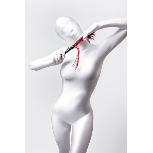 Флоггер Anonymo #0003, PU кожа, красный, 28 см