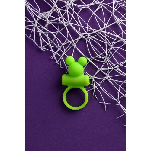 Виброкольцо на пенис A-Toys by TOYFA, силикон, зеленое, Ø 3,1 см
