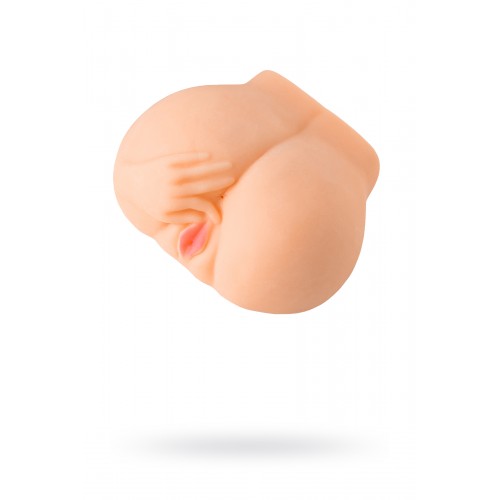 Мастурбатор реалистичный TOYFA Juicy Pussy Chantal с вибрацией, вагина и анус, TPR, телесный, 14,5 см