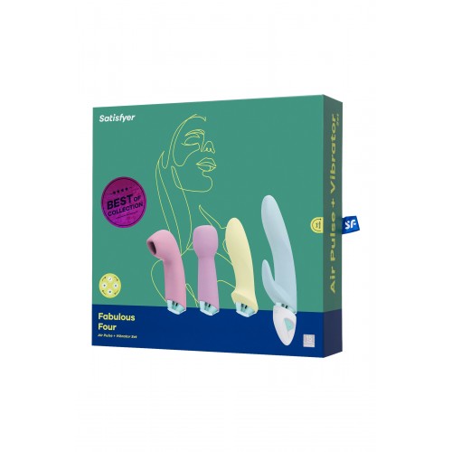 Набор вибраторов Satisfyer Fabulous Four, силикон, ассорти