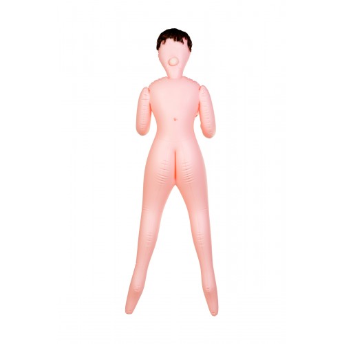 Кукла надувная Violet, брюнетка,TOYFA Dolls-X Passion,  с тремя отверстиями,  кибер вставка: вагина-анус, 160 см
