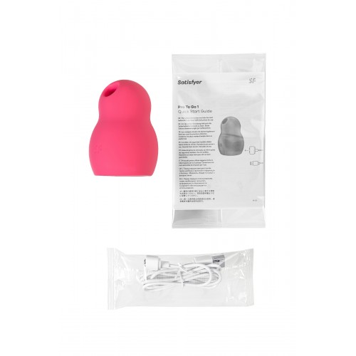 Вакуумный стимулятор клитора Satisfyer Pro To Go 1, красный