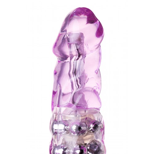 Вибратор с клиторальным стимулятором TOYFA A-Toys  High-Tech fantasy , TPE, Фиолетовый, 26,5 см