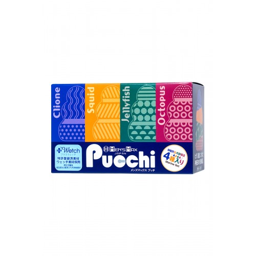 Мастурбатор нереалистичный MensMax Pucchi Set Box Marine, TPE, белый, 6,5 см