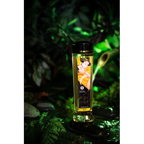 Масло для массажа Shunga Serenity, натуральное, возбуждающее, цветочный, 240 мл