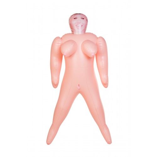Кукла надувная Isabella, толстушка, TOYFA Dolls-X, с двумя отверстиями, блондинка, 160 см