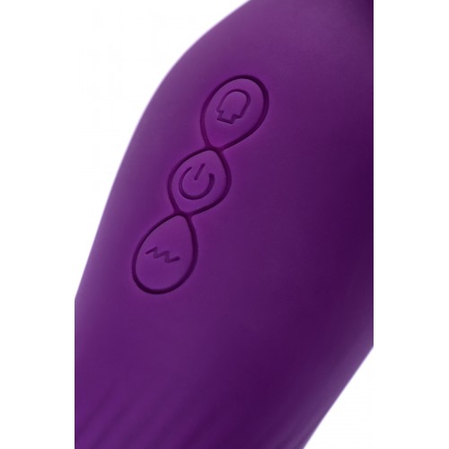 Стимулятор 2 в 1 JOS Kisom, силикон, фиолетовый, 13 см