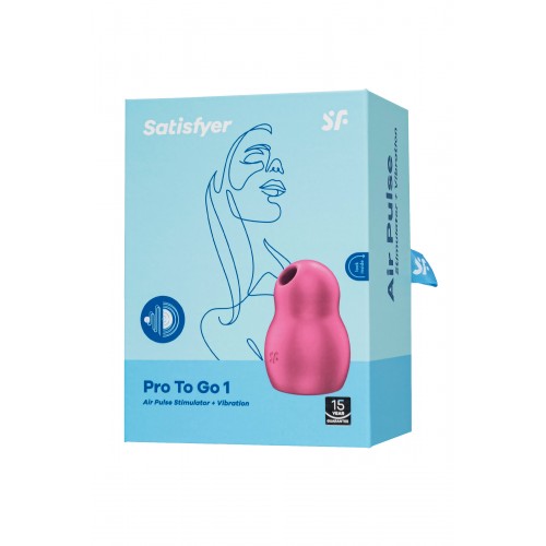 Вакуумный стимулятор клитора Satisfyer Pro To Go 1, красный