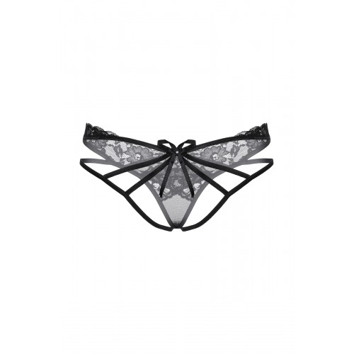 Стринги с двойным доступом SoftLine Collection, черный, S/M