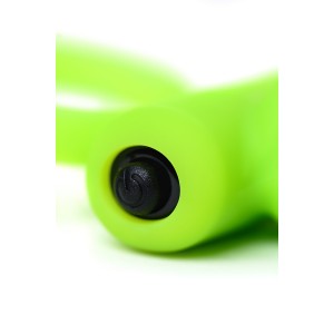 Виброкольцо на пенис A-Toys by TOYFA, силикон, зеленое, Ø 3,1 см (иной угол)