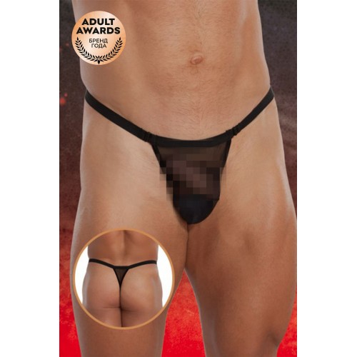 Стринги мужские из сетки SoftLine Collection, черный, S/L