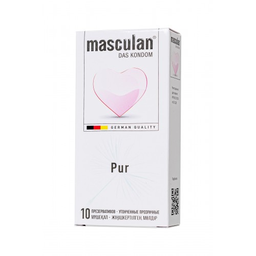 Презервативы masculan  Pur № 10 утонченные, 18,5 см, 5.3 см, 10 шт.