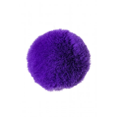 Анальная втулка с хвостом ToDo by Toyfa Sweet bunny, силикон, фиолетовая, 13 см, Ø 2,8 см, 42 г