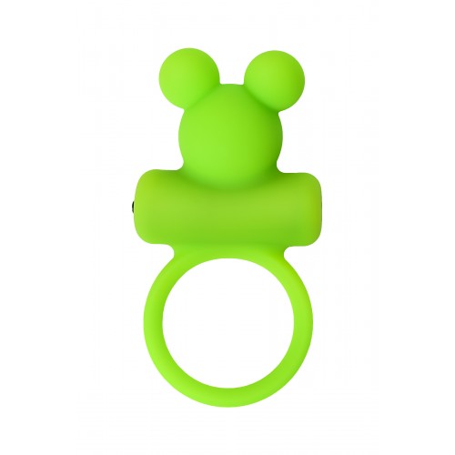 Виброкольцо на пенис A-Toys by TOYFA, силикон, зеленое, Ø 3,1 см