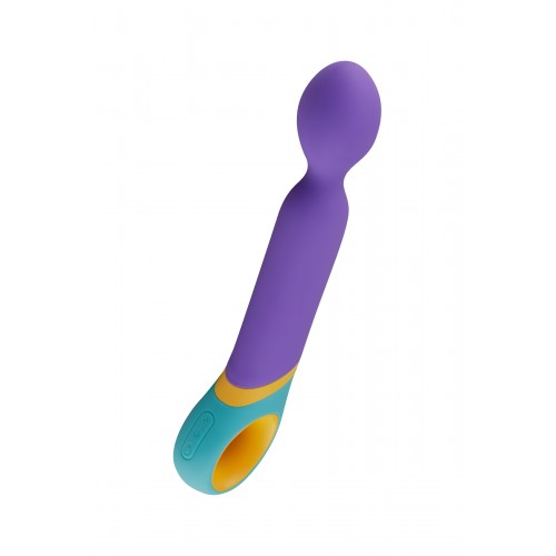 Нереалистичный вибратор PMV, Base - Wand , Силикон, Фиолетовый, 24 см.