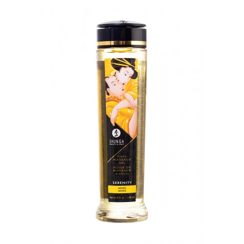 Масло для массажа Shunga Serenity, натуральное, возбуждающее, цветочный, 240 мл