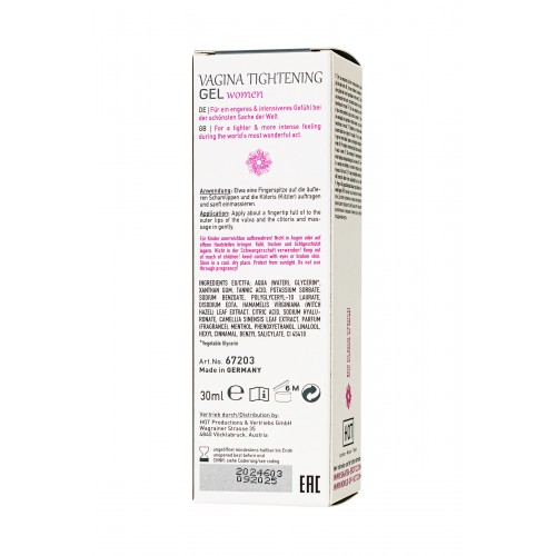 Сужающий женский гель Vagina Tightening Shiatsu 30 мл