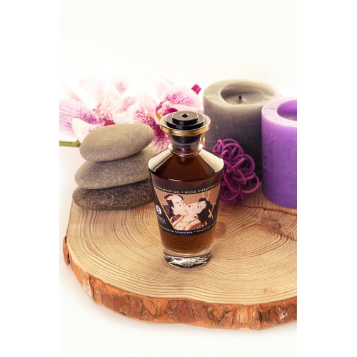 Масло для массажа Shunga Intoxicating Chocolate, разогревающее, с ароматом шоколада, 100 мл