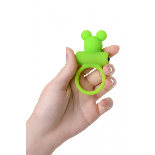 Виброкольцо на пенис A-Toys by TOYFA, силикон, зеленое, Ø 3,1 см