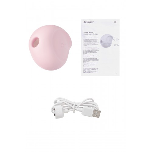 Вакуум-волновой бесконтактный стимулятор клитора Satisfyer Sugar Rush, силикон, розовый