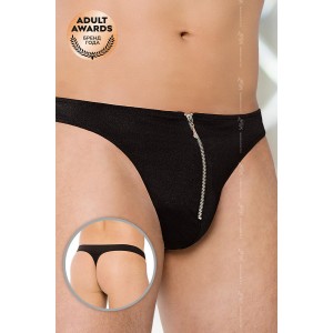 Стринги мужские с замочком SoftLine Collection, черный, M/L (иной угол)