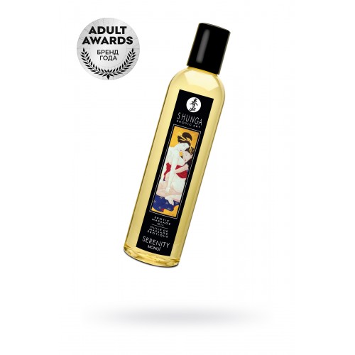 Масло для массажа Shunga Serenity, натуральное, возбуждающее, цветочный, 240 мл