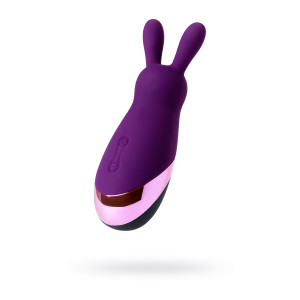 Стимулятор эрогенных зон Eromantica BUNNY, силикон, фиолетовый, 21,5 (иной угол)