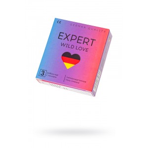 Презервативы EXPERT Wild Love Germany 3 шт. (ребристые с точками)