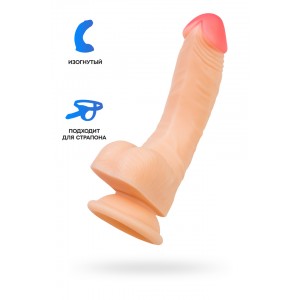 Реалистичный фаллоимитатор RealStick Nude Nash, PVC, телесный, 18 см