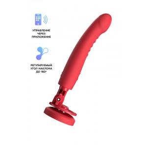 Дилдо-вибратор LOVENSE Mission 2 с технологией Touch-Sense, силикон, красный, 20 см