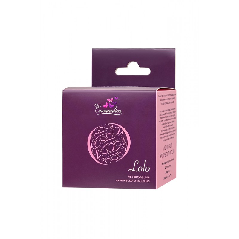 Мастурбатор нереалистичный Eromantica LOLO wands, TPE, прозрачный, 7 см