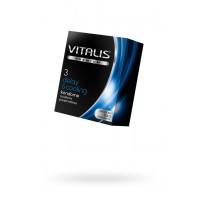 Презервативы Vitalis, premium, охлаждающий, 18 см, 5,3 см, 3 шт.