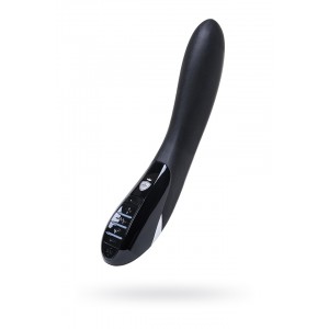 Вибратор Mystim Electric Eric  силиконовый с электростимуляцией, чёрный, 27 см