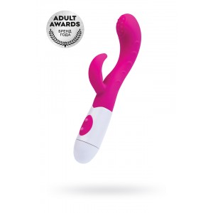 Вибратор с клиторальным стимулятором TOYFA A-Toys  Nessy, Силикон, Розовый, 20 см