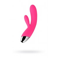 Вибратор с клиторальным стимулятором Svakom Angel, силикон, розовый, 19,1 см