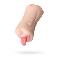 Мастурбатор реалистичный TOYFA Juicy Pussy Fruity Tongue, рот и вагина, SoftSkin, телесный,19 см