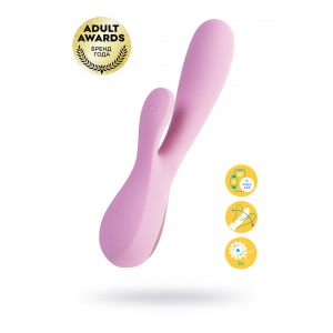 Вибратор Satisfyer Mono Flex с возможностью управления через смартфон розовый