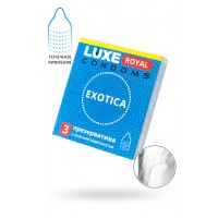 Презервативы Luxe, royal, exotica, 18 см, 5,2 см, 3 шт.