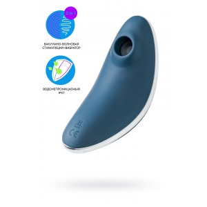 Вакуумно-волновой стимулятор клитора с вибрацией Satisfyer Vulva Lover 1 морская волна